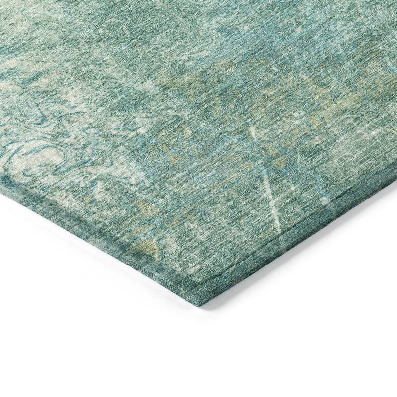 Machine Washable Indoor/ Outdoor Abstract Modern Chantille Rug