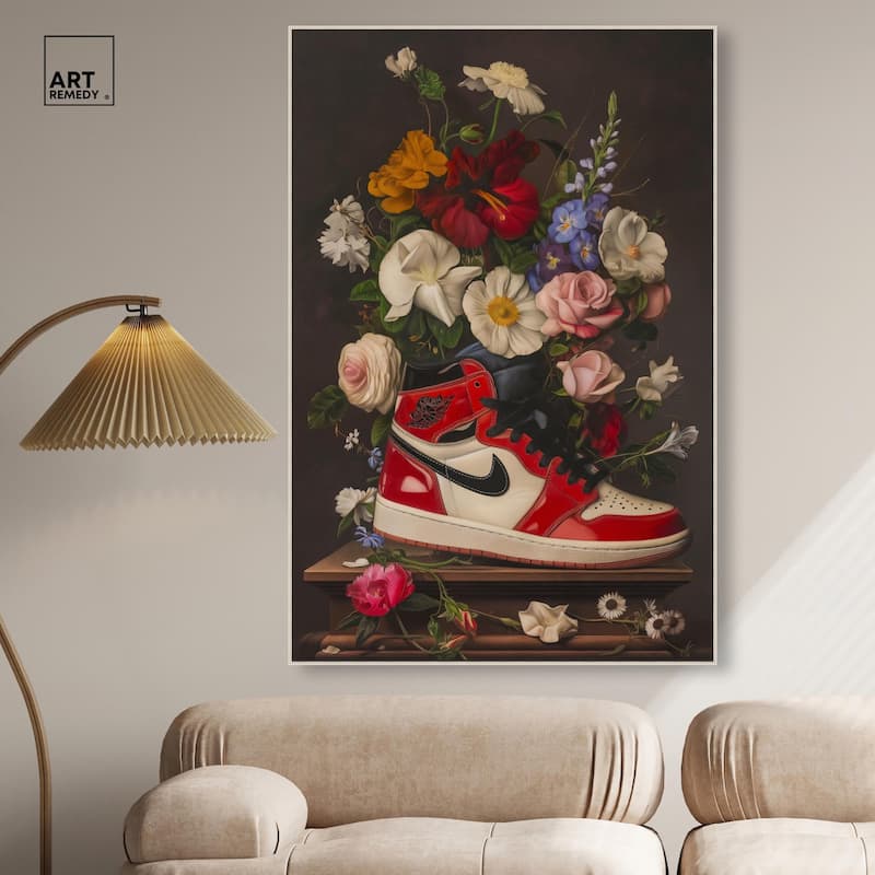 Sneaker Bouquet II Canvas by Art Remedy
