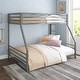 preview thumbnail 6 of 13, Signature Sleep Coen Kids' Bunk Bed with Reversible Ladder, Twin/Full, Black Silver