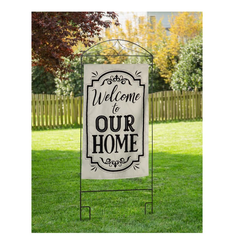 75" Diamond House Flag Arbor Stand