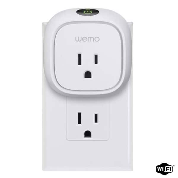 WeMo 120-Volt 1-Outlet Indoor Wi-Fi Compatibility Smart Plug at