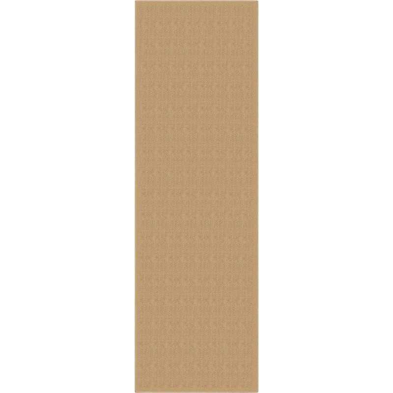 Well Woven Jute Boerboel Geometric Herringbone Flat-Weave Area Rug