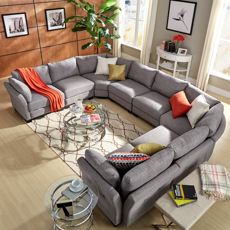 Nova Round Glass Top Vortex Iron Base Accent Table by iNSPIRE Q Bold