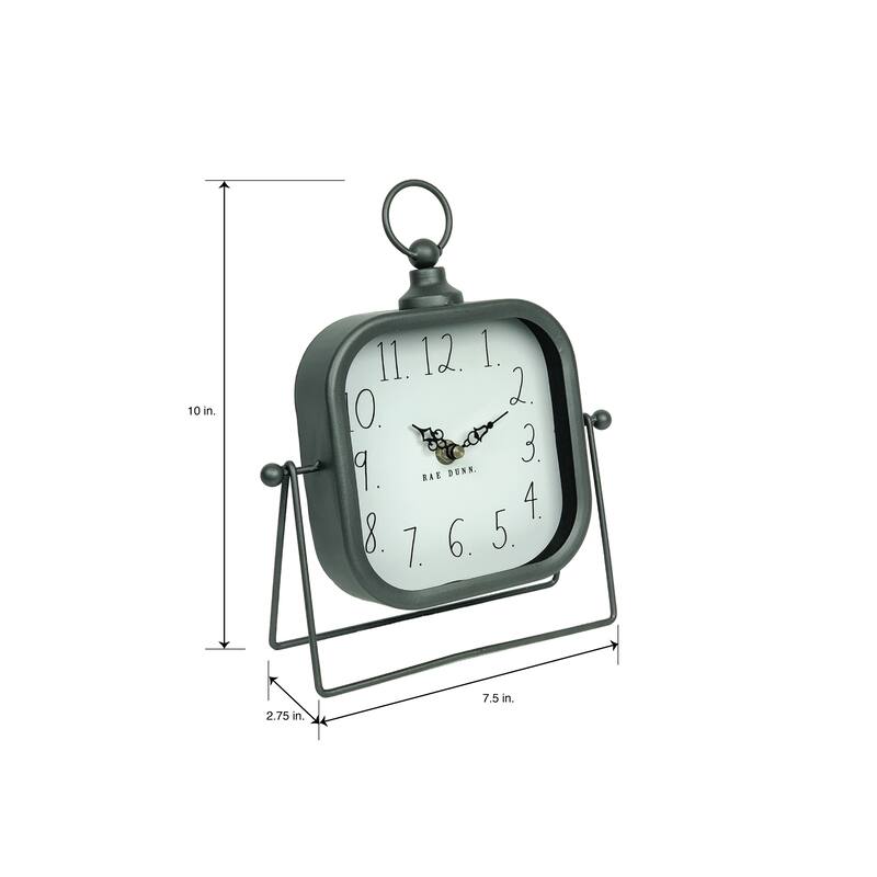 Rae Dunn Metal Desk Clock