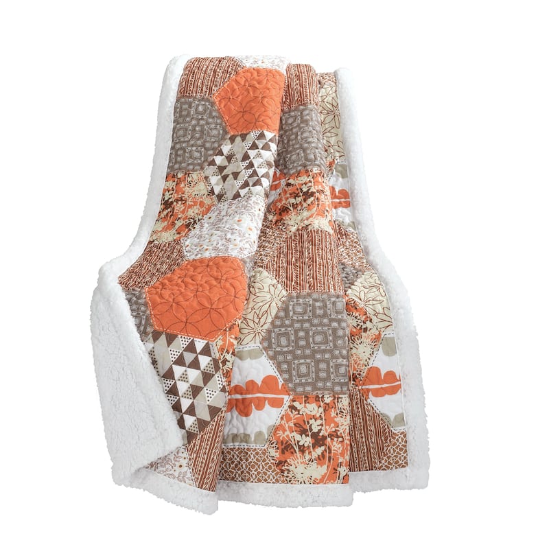 Lush Decor Briley Sherpa Throw