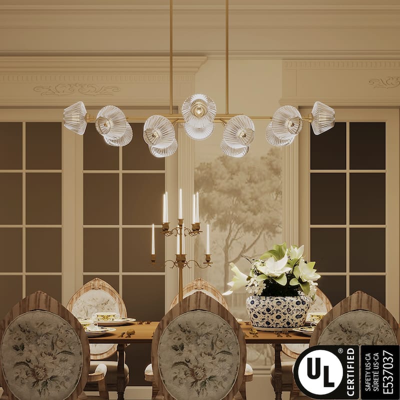 49in Modern 12-light Dimmable Gold Sputnik Empire Chandelier with UL Certified - N/A