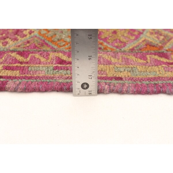 ECARPETGALLERY Hand-knotted Tajik Caucasian Purple Wool Rug - 6'4 x 9'2
