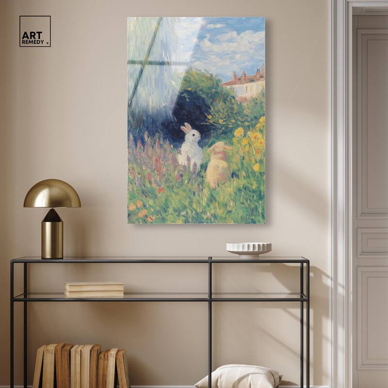 Quiet Gardeners Acrylic by Art Remedy, Ready to Hang