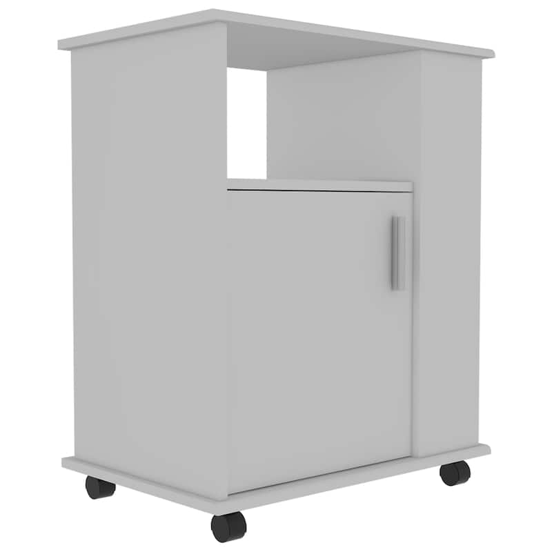 Kit Lower Microwave Cabinet, Single Door, Three Side Shelves