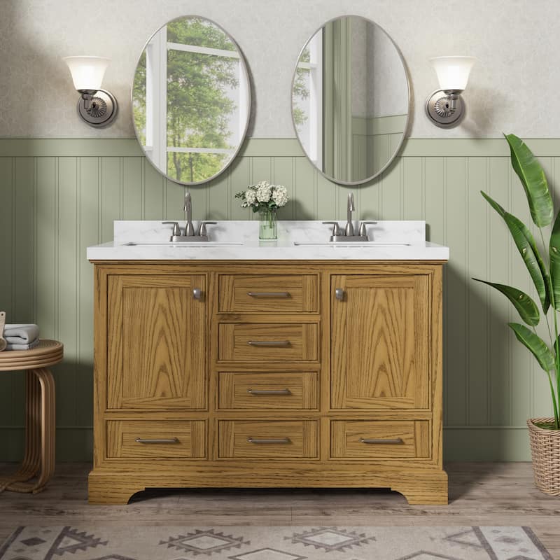 Bathroom Vanity Set Pre-installed Large Space Double Sink