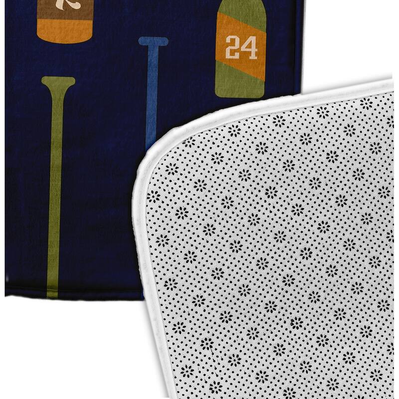 Oar Numbers Bath Mat