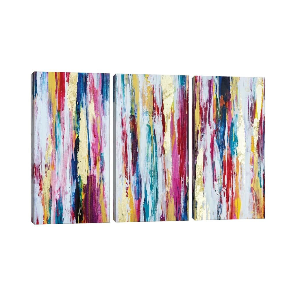 iCanvas "Thoughts Full of Colors" by Nikki Chauhan 3-Piece Canvas Wall Art Set