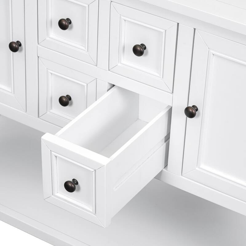 Elegant Storage Dresser with 4 Small Drawers and Bottom Shelf for Bedroom