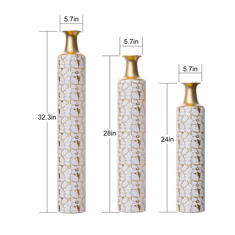 Floor Vases Gold Large Vases Set of 3