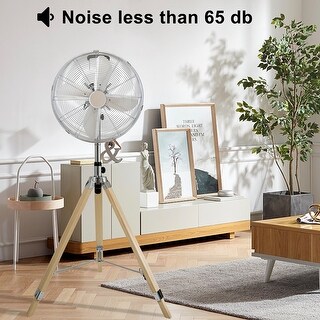 16-in 3-Speed Indoor or Outdoor Silver Oscillating Floor Fan