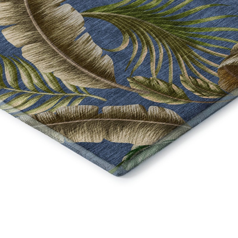 Premium Washable Super Soft Tropical Palms Mayfield Rug