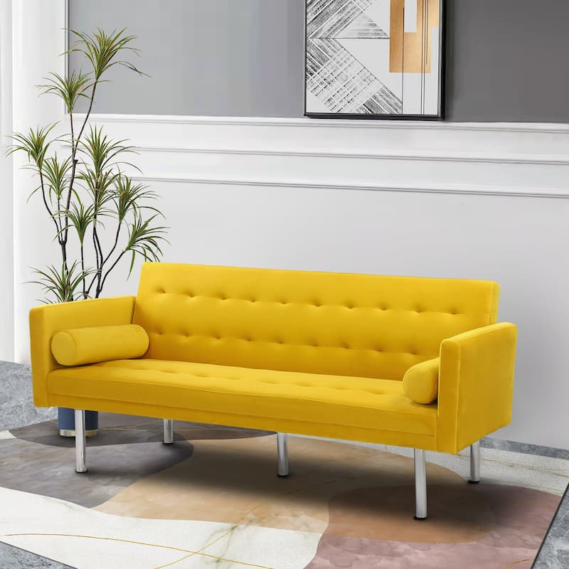 Futon Sofa Bed, Convertible Futon Couch Bed, Loveseat Sleeper Sofa, Daybed for Living Room, Apartment, Office