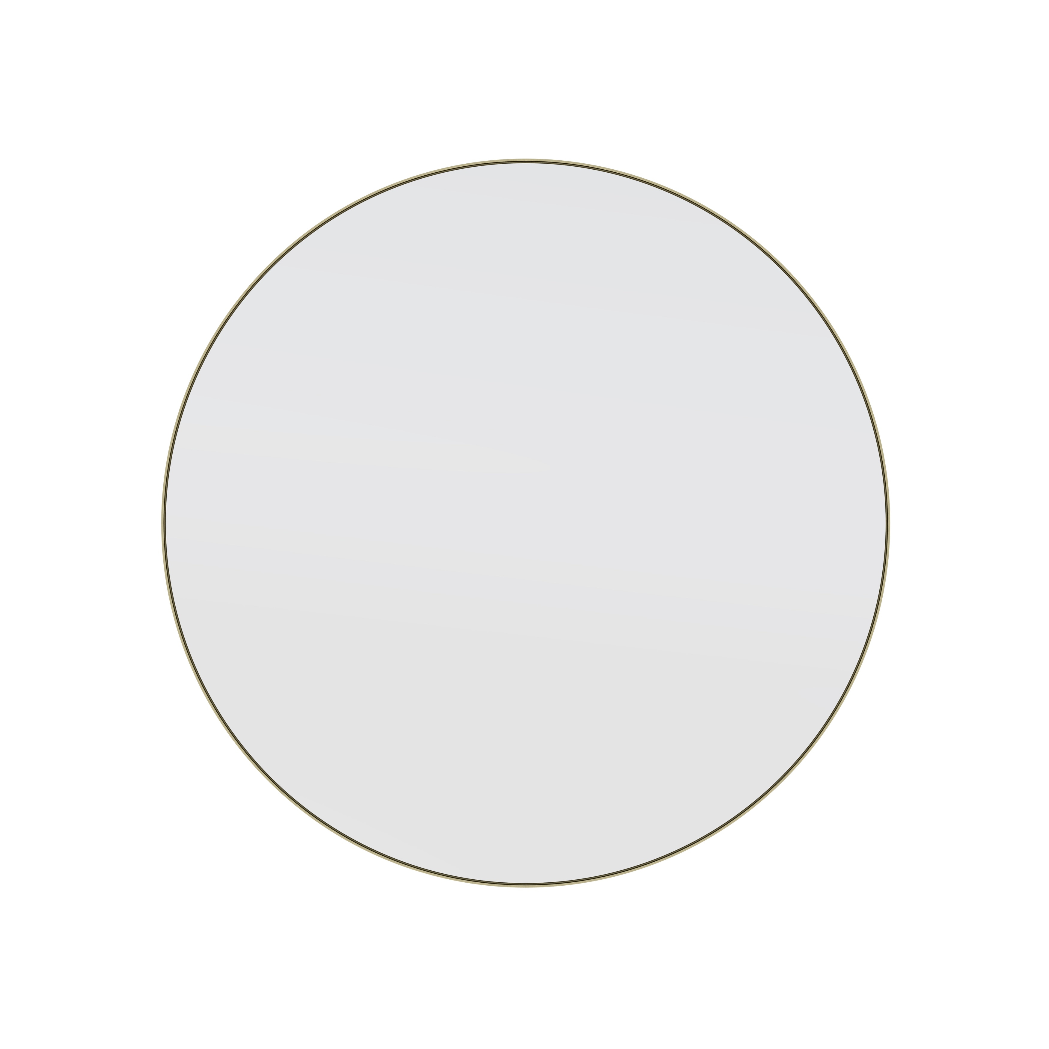 Glass Warehouse Round 32" Stainless Steel Framed Mirror
