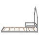 preview thumbnail 16 of 25, Twin Size House-Shaped Headboard Floor Bed with Handrails