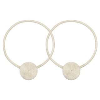 Magnetic Curtain Tieback, 2 Pack Polyester Hand Woven Decorative Rope