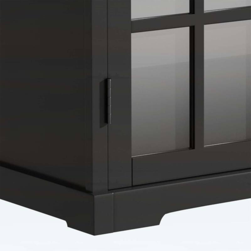 30 Inch Modern Bathroom Vanity with Ceramic Sink,Tempered Blurred Glass,and Large Storage
