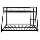preview thumbnail 12 of 10, Metal Twin over Full Bunk Bed with Heavy-duty Sturdy Metal and Safety Guardrail For Home