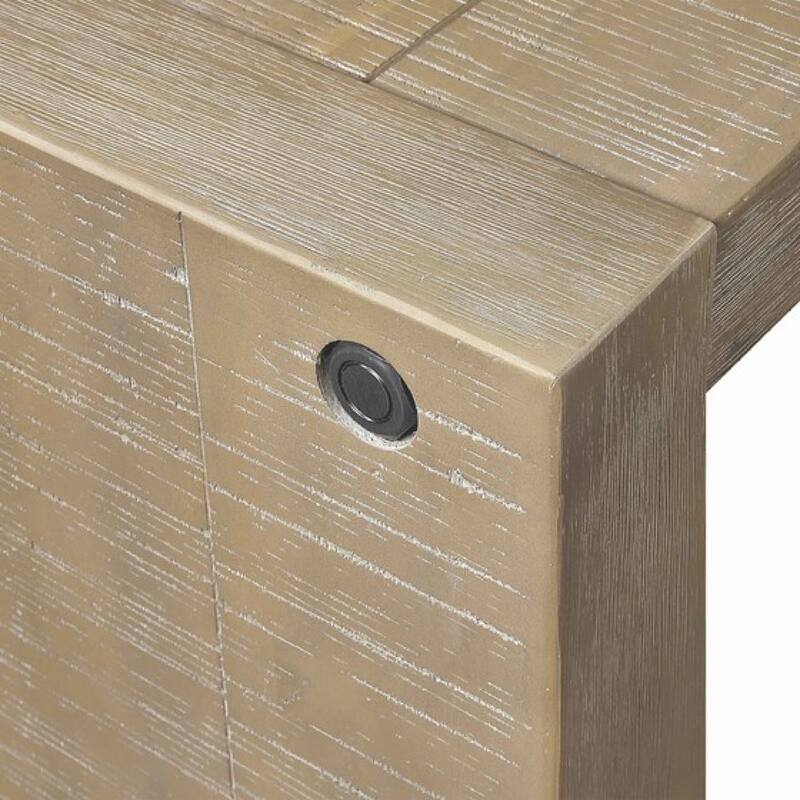 Roomfitters 54 Inch Solid Wood Console Table, Narrow Entryway Accent Table, Modern Sofa Table, Natural