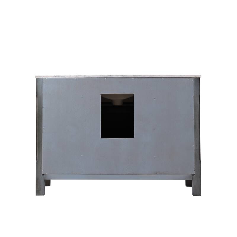 Altair Maribella Single Bathroom Vanity Set and Carrara White Countertop without Mirror