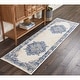 preview thumbnail 15 of 135, Nourison Grafix Distressed Vintage Medallion Area Rug 2'3" x 7'6" Runner - White