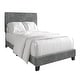 preview thumbnail 35 of 34, CraftPorch Corduroy 4-pieces Mid-Century Modern Grey Bed with Dark Grey Furniture Bedroom Set
