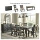 preview thumbnail 5 of 6, Tyler Creek Lattice Black/Grey Oak Plank Dining Room Server