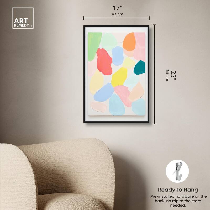 Sorbet Smudges II Canvas by Art Remedy