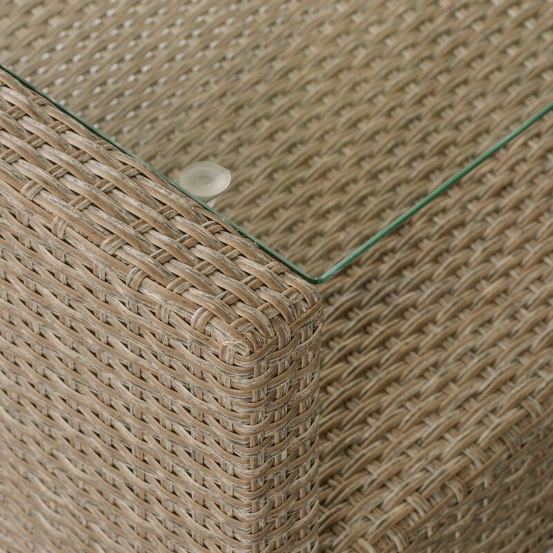 4 Piece High Quality Wicker Ratten Sectional Outdoor Patio Sofa