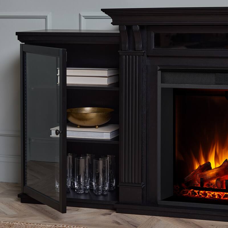 Tracey 84" TV Stand Electric Fireplace by Real Flame