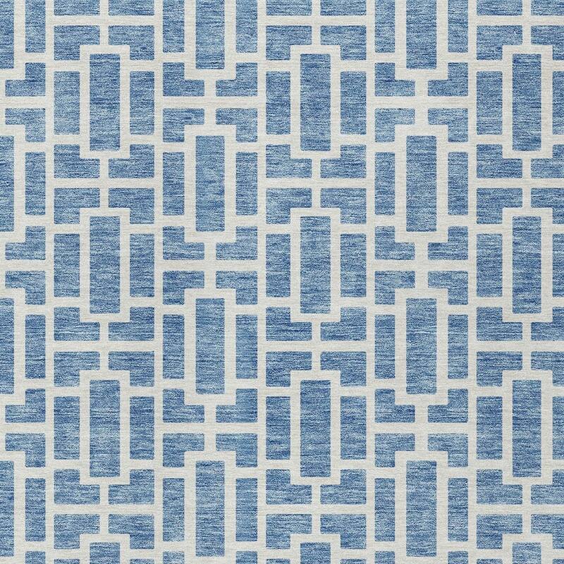 HomeRoots Geometric Transitional Rectangle Outdoor Rug
