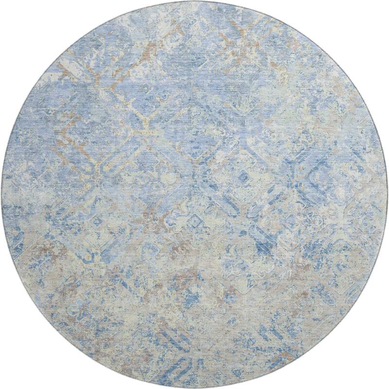 Premium Washable Super Soft Trellis Distressed Mayfield Rug
