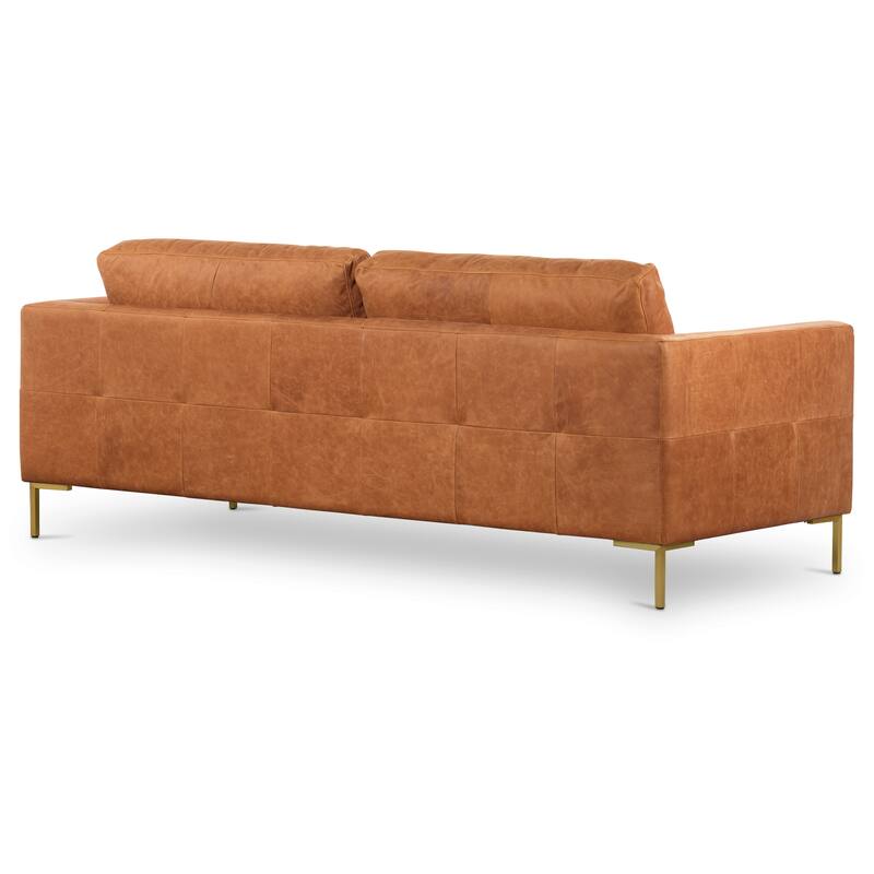 Poly & Bark Calle 90" Sofa - Full Grain Genuine Italian Leather