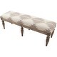 preview thumbnail 5 of 4, Clarita Kilim Upholstered Wood Bench