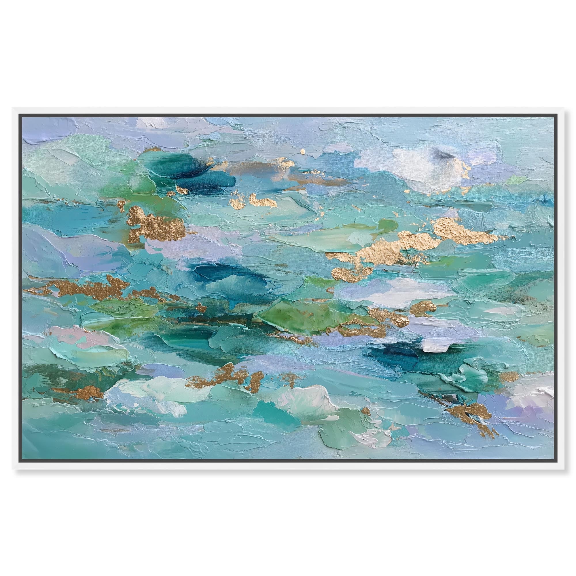 Azure Tide II Blue Wall Decor Canvas Print by Art Remedy