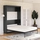 preview thumbnail 8 of 33, Signature Sleep Paramount Queen Murphy Bed, Black Oak