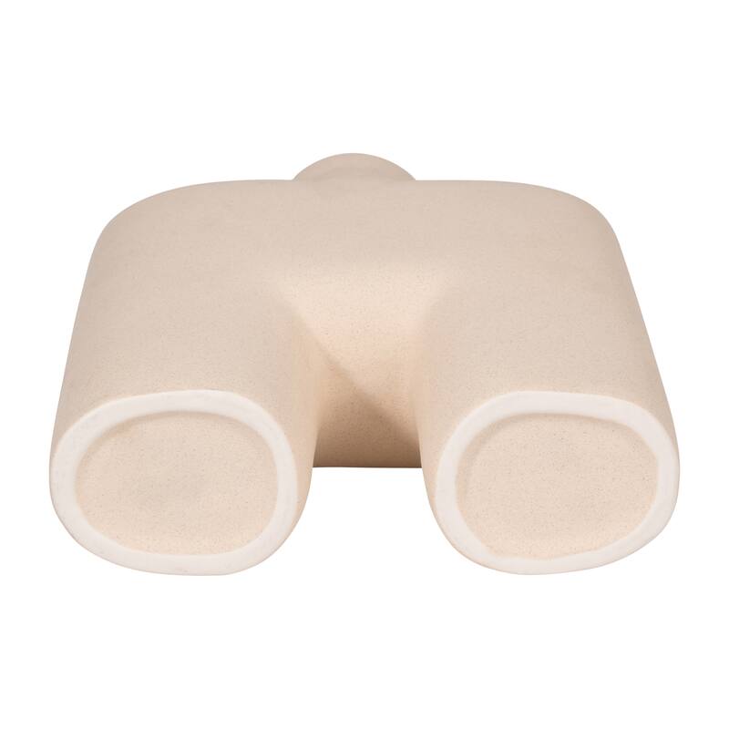 Sagebrook Home Ceramic Square Shape Vase, Square, Solid