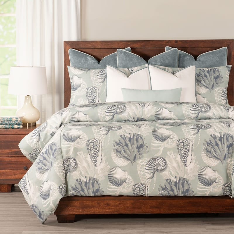 Siscovers Amelia Island Seashell Print Duvet Set