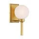 preview thumbnail 5 of 4, Minka Lavery 3491 Mooncrest 13" Tall Bathroom Sconce with Etched Glass