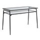 preview thumbnail 6 of 14, Walker Edison 48-inch Metal and Glass Two-Tier Desk