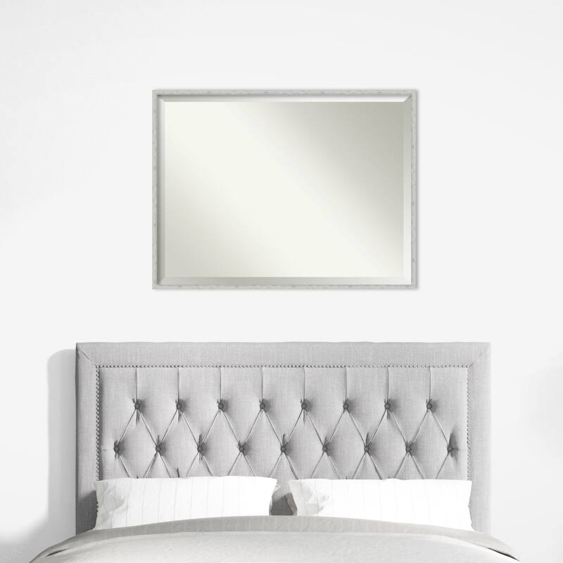 Imprint Beveled Wood Framed Wall Mirror