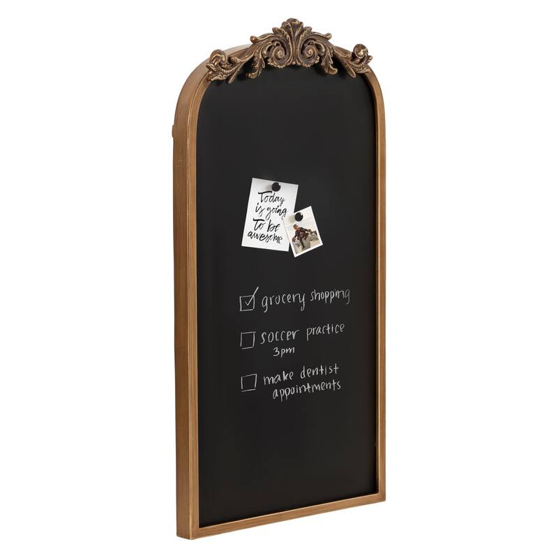 Kate and Laurel Arendahl Framed Decorative Chalkboard - 13x25 - Gold