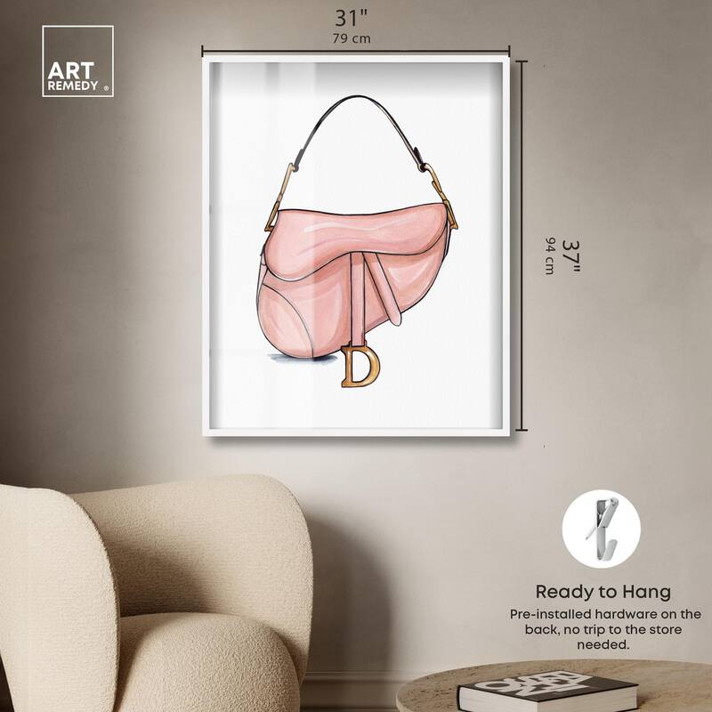 Doll Memories - Blush Pink Bag Shadowbox by Art Remedy