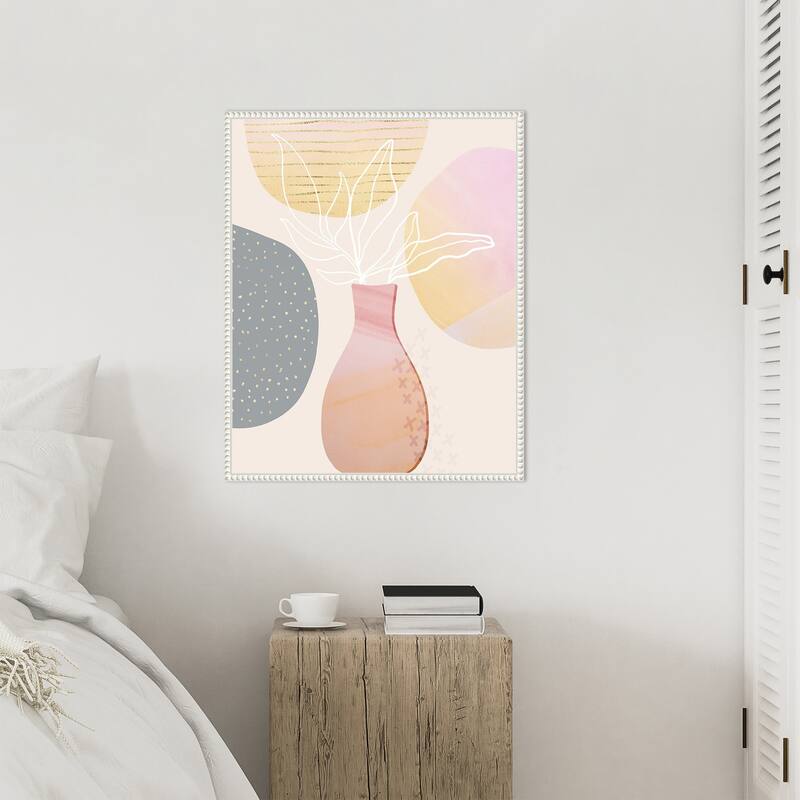 Mid Century Floral I by Andrea Haase Framed Canvas Wall Art