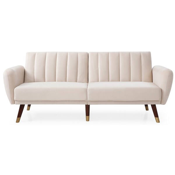 Siena Collection Sofa Bed in Velvet Upholstery. Opens flyout.
