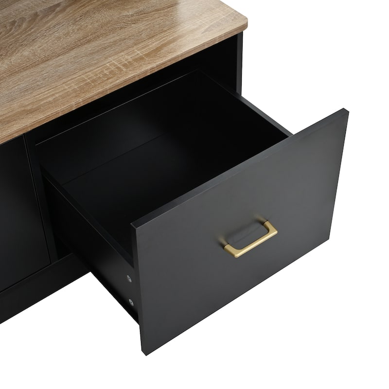 75" Entryway Hall Tree with Bench 5-in-1 Modern Storage Bench with Coat Rack, 6 Drawers, Cabinets & Shelves for Hallway, Mudroom